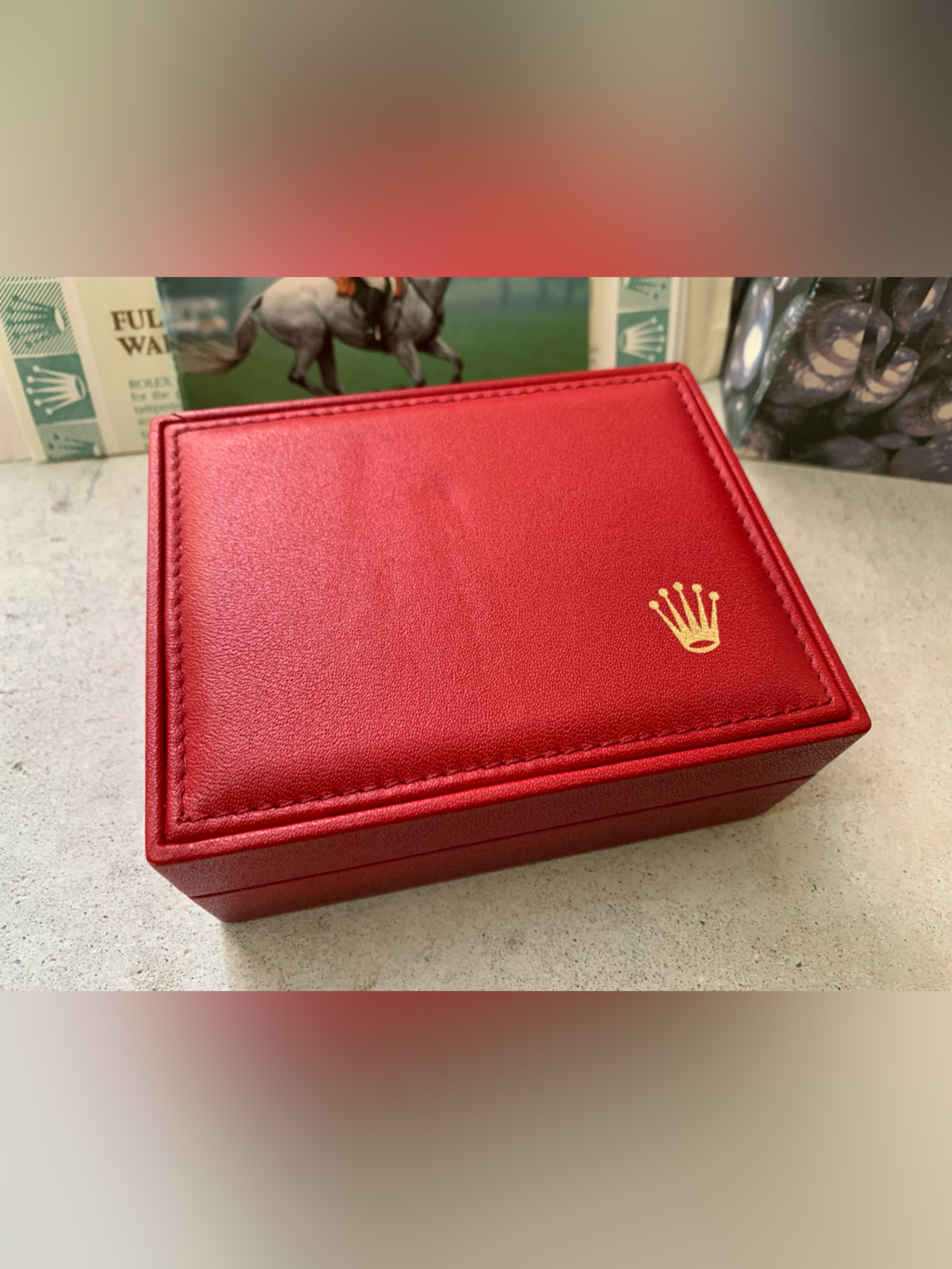 Rolex Red Watch Box 140071 Geneve Suisse  Outer Box  Date Just Booklet